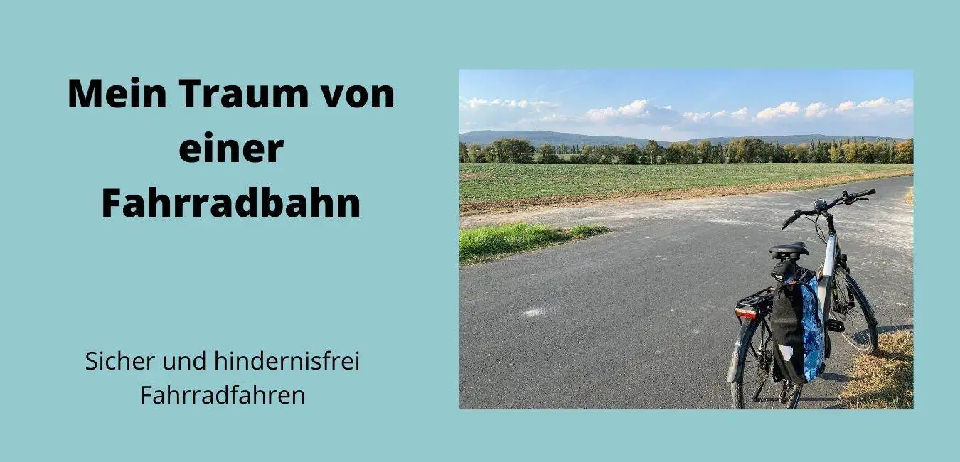 Fahrradbahn und Fahrradweg