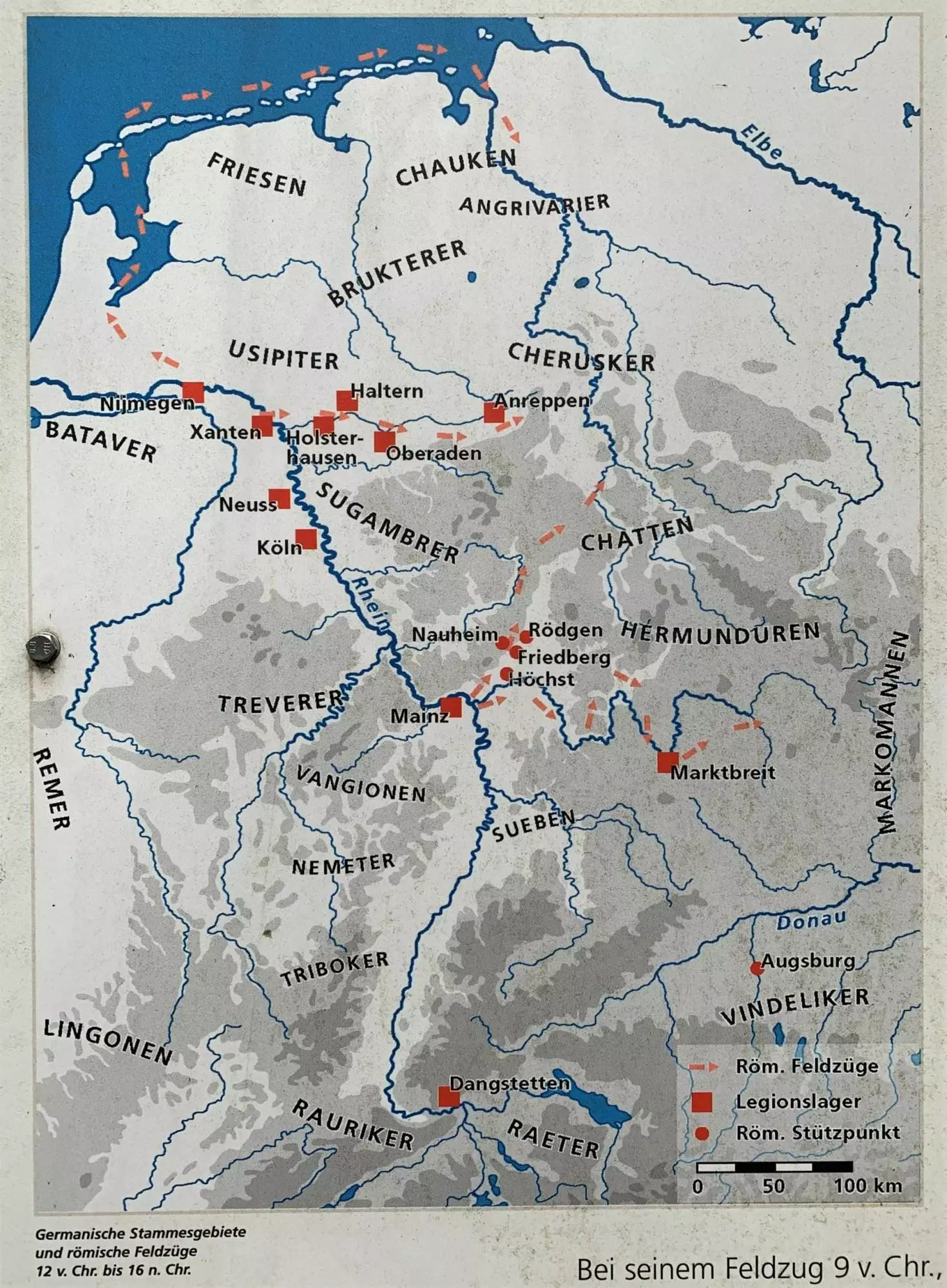 Eine Karte, die den Ort der Schlacht um Belgien zeigt.